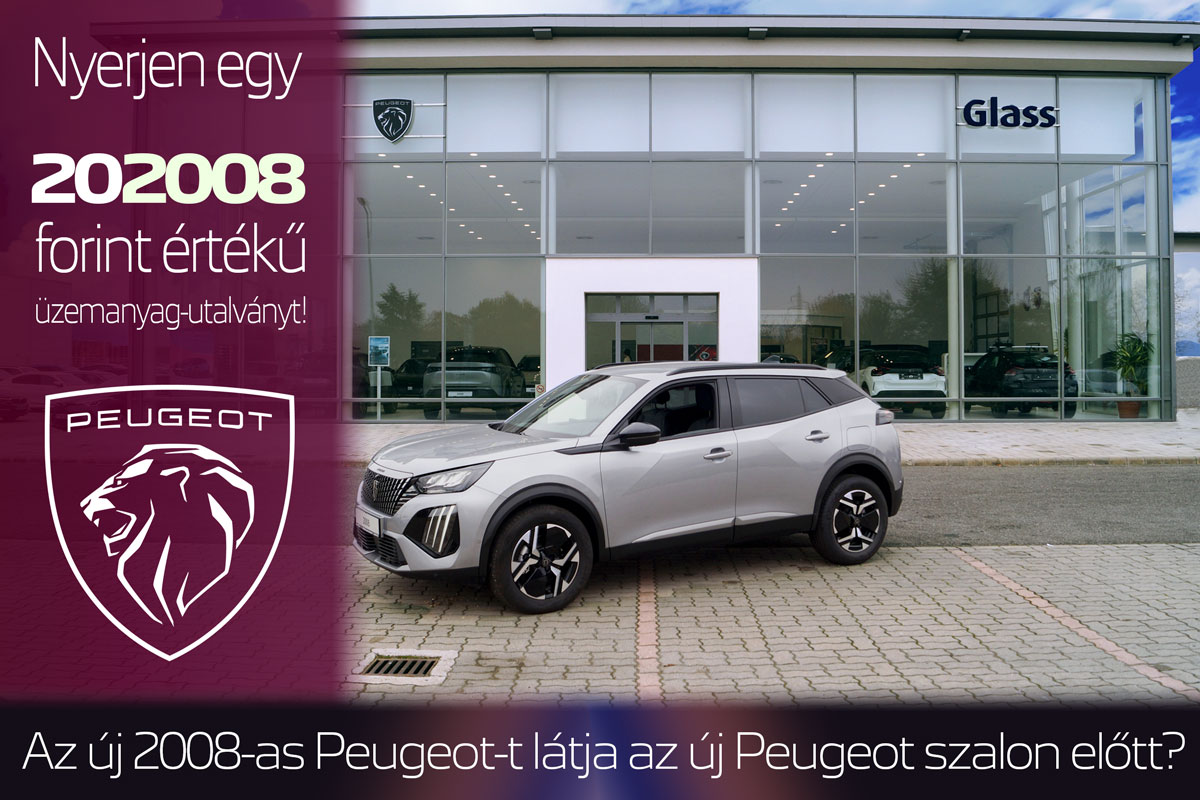 Játékkép/Glass Autó: Peugeot 2018